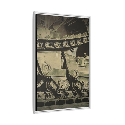D11 Track Action | Triptych | Center Panel | Framed