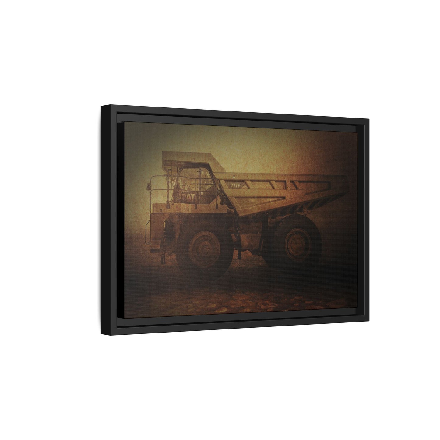 Big Wheel 777 Hauler Framed Wall Art on Stretched Canvas