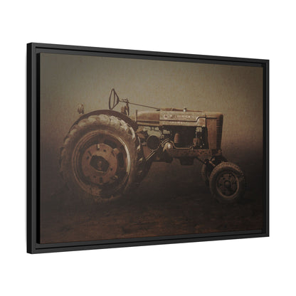 Weathered Vintage Farmall Tractor | Framed Wall Art on Stretched Canvas