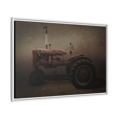 Vintage Farmall Model B Tractor | Framed Wall Art on Stretched Canvas