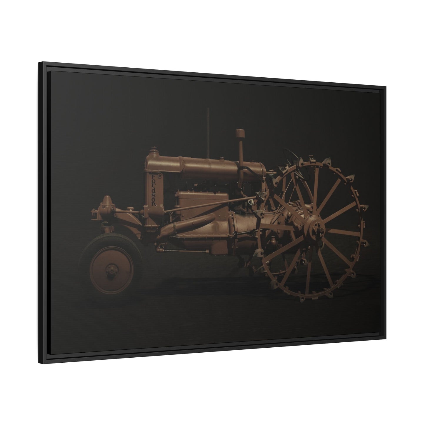 Vintage Ford Fordson Steel Wheel Photo Wall Art on Framed Canvas