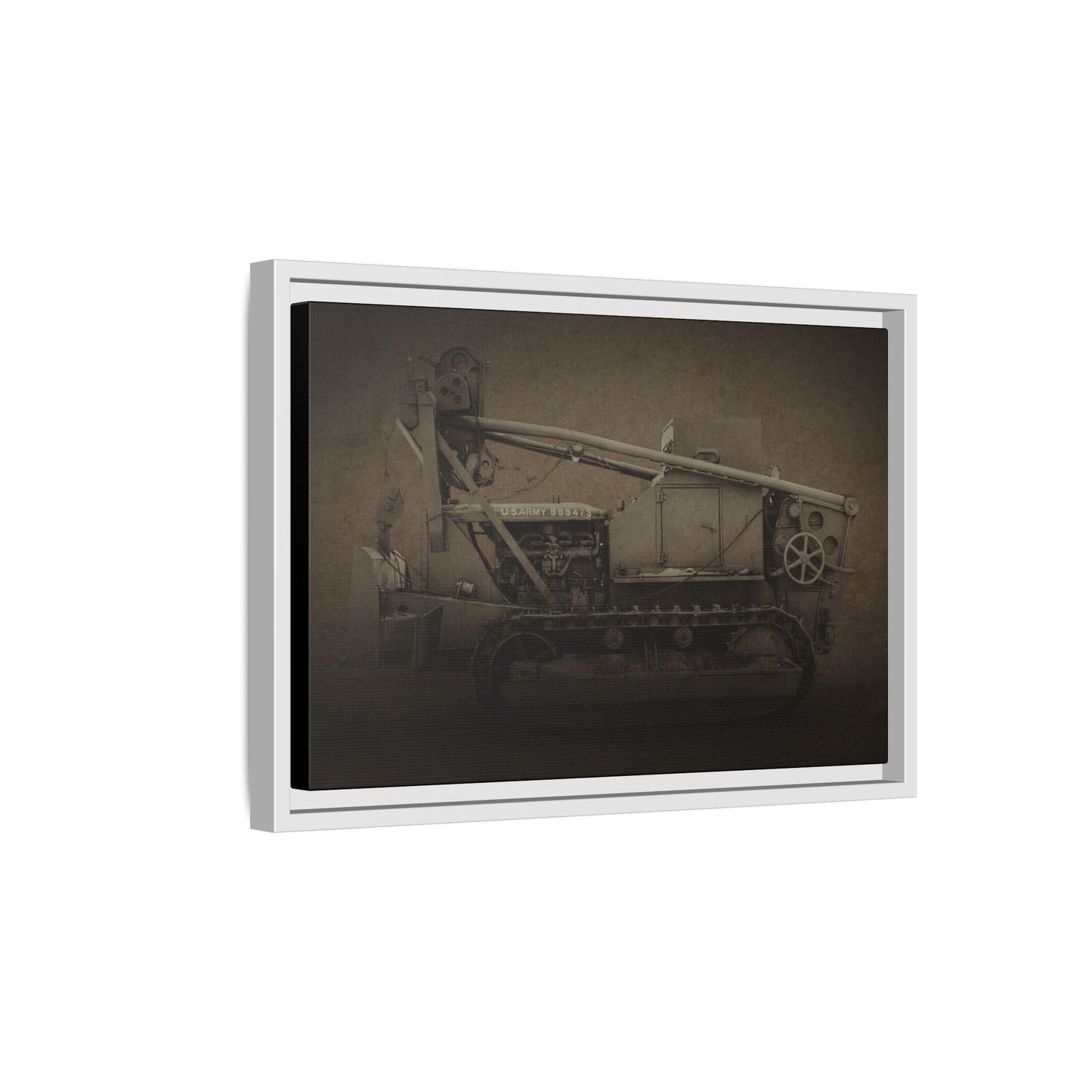 Vintage Military  D7 Diesel Ten | Photo Wall Art on Canvas