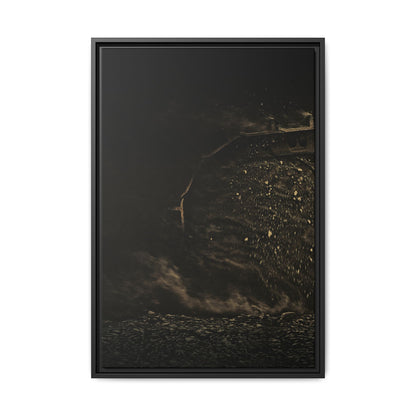 Epic Dozer Track Triptych Left | Matte Canvas Print (Framed)
