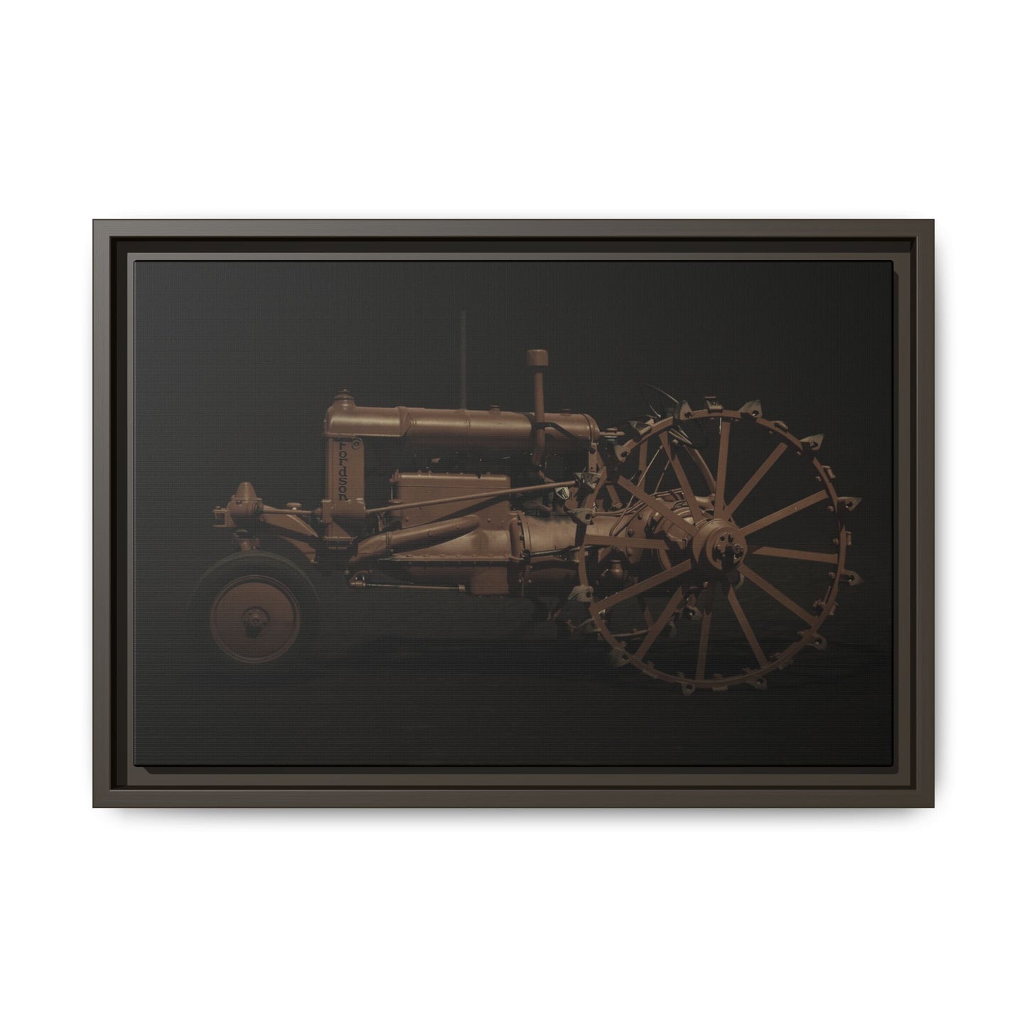 Vintage Ford Fordson Steel Wheel Photo Wall Art on Framed Canvas
