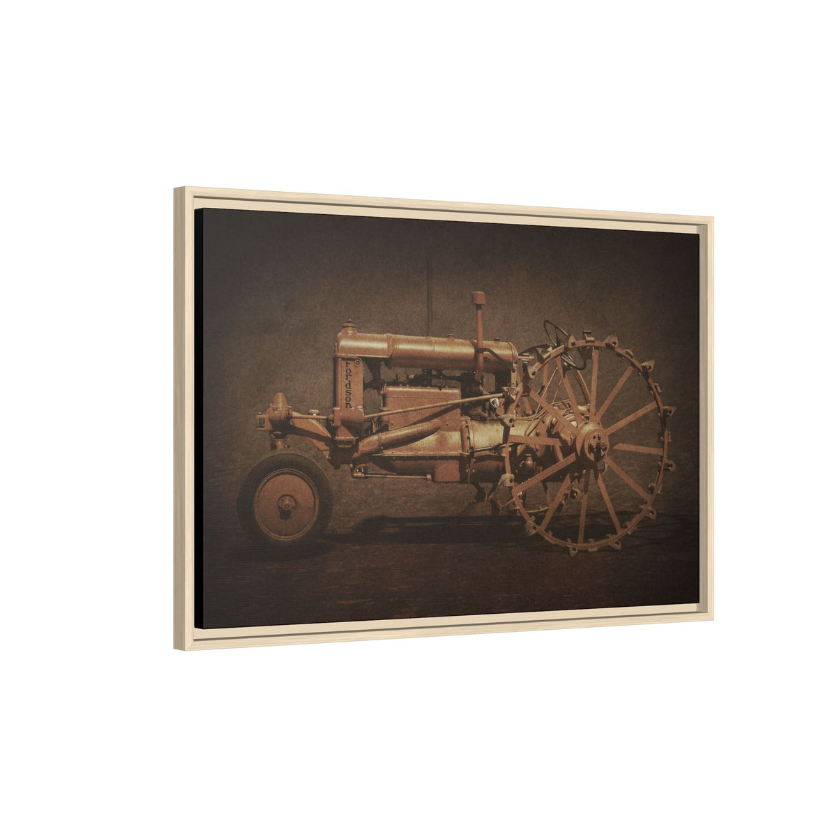 Vintage Ford Fordson Steel Wheel | Wall Art on Framed Canvas