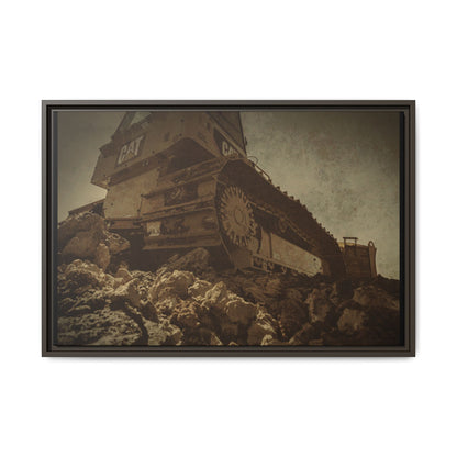 D5K2 Top of the Hill Dozer  | Photo Art on Framed Canvas