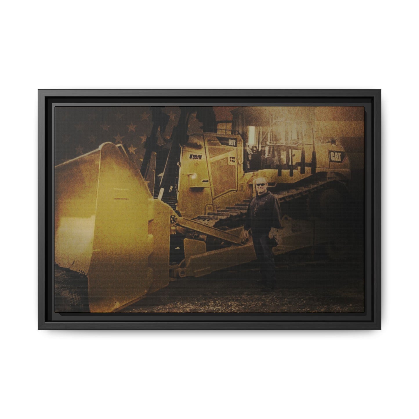 Personalized - Shane Todd - D9T Dozer | Photo Wall Art on Framed Canvas