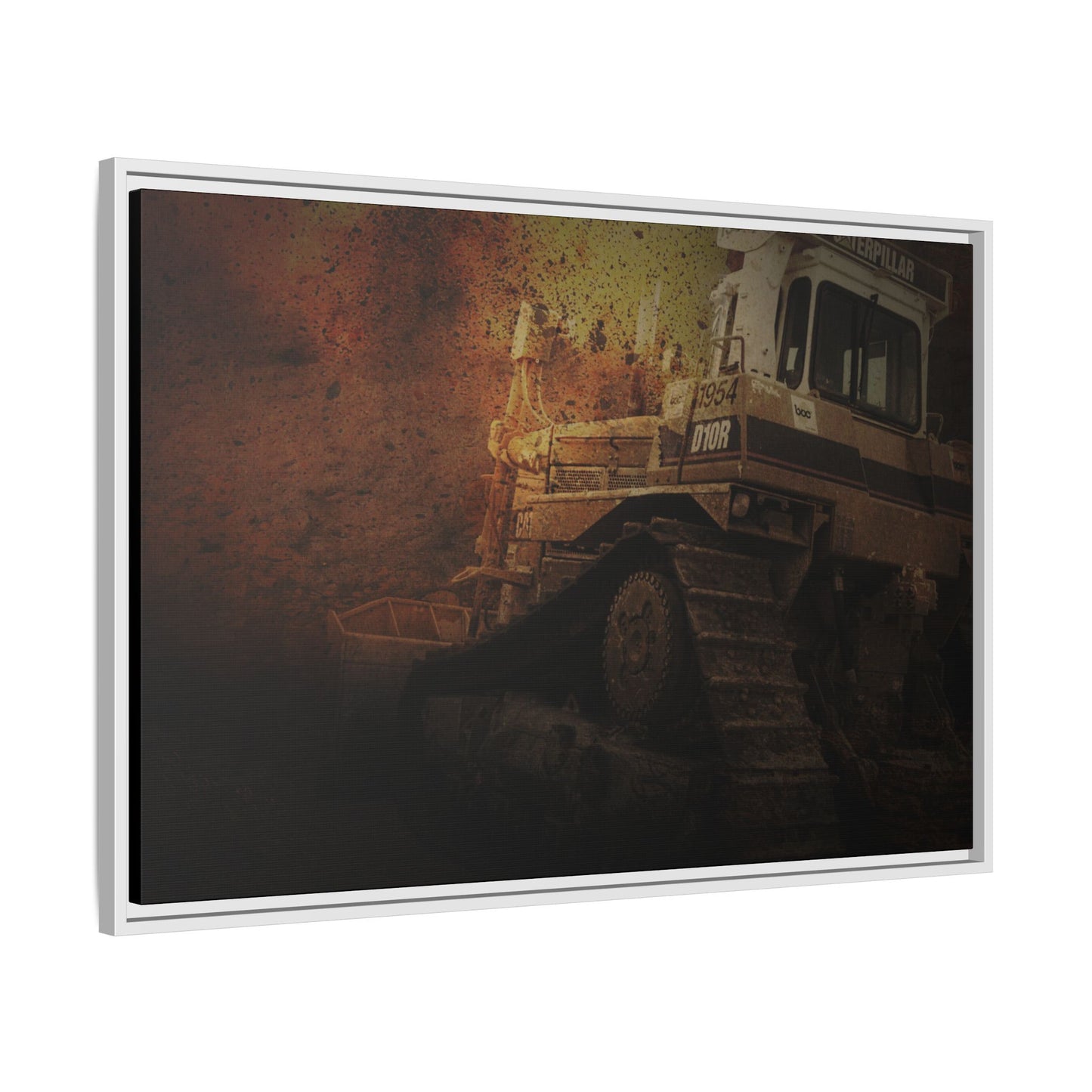 D10 Dramatic Dozer | Framed Wall Art on Stretched Canvas
