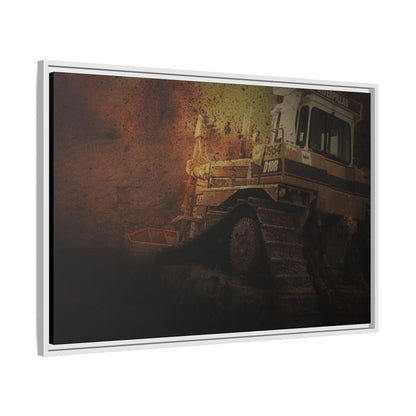 D10 Dramatic Dozer | Framed Wall Art on Stretched Canvas