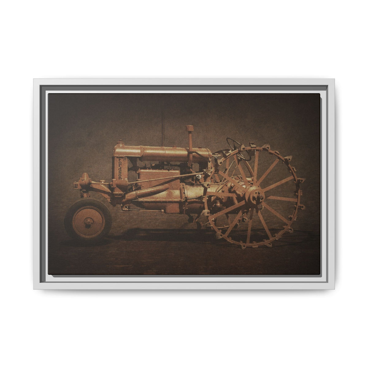 Vintage Ford Fordson Steel Wheel | Wall Art on Framed Canvas