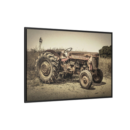 Vintage Massey Ferguson MF 35 - Framed Wall Art on Canvas