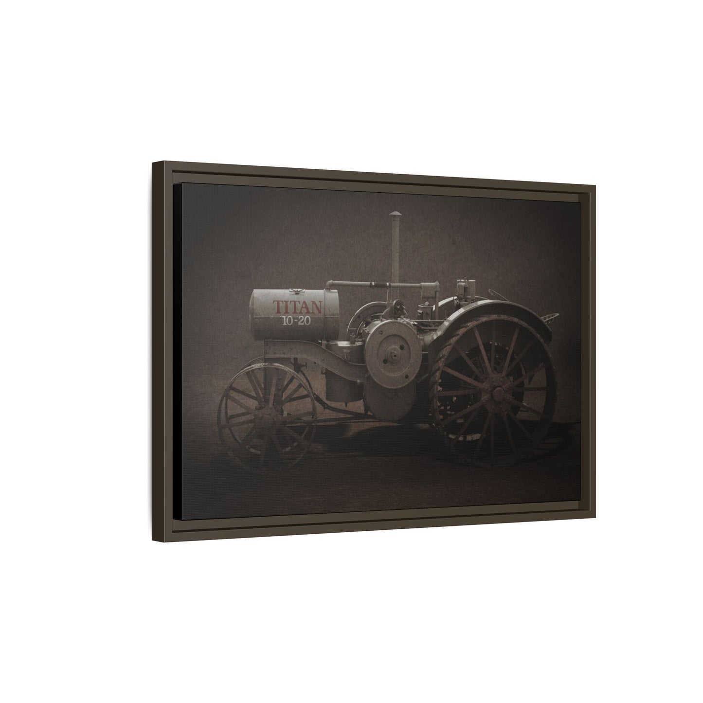 Vintage International Titan 10-20 Tractor | Framed Wall Art on Stretched Canvas