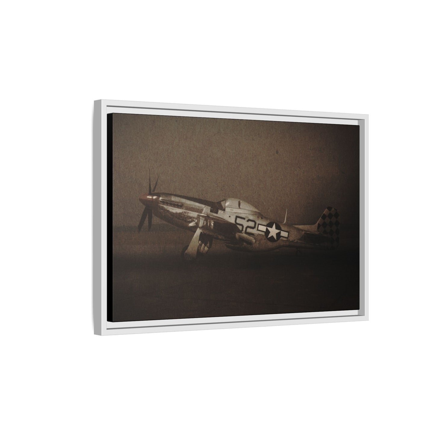 P-51 MUSTANG | Framed Wall Art on Stretched Canvas