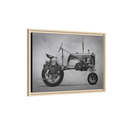 Vintage Farmall Pony Cutaway Drawing | Framed Wall Art on Canvas