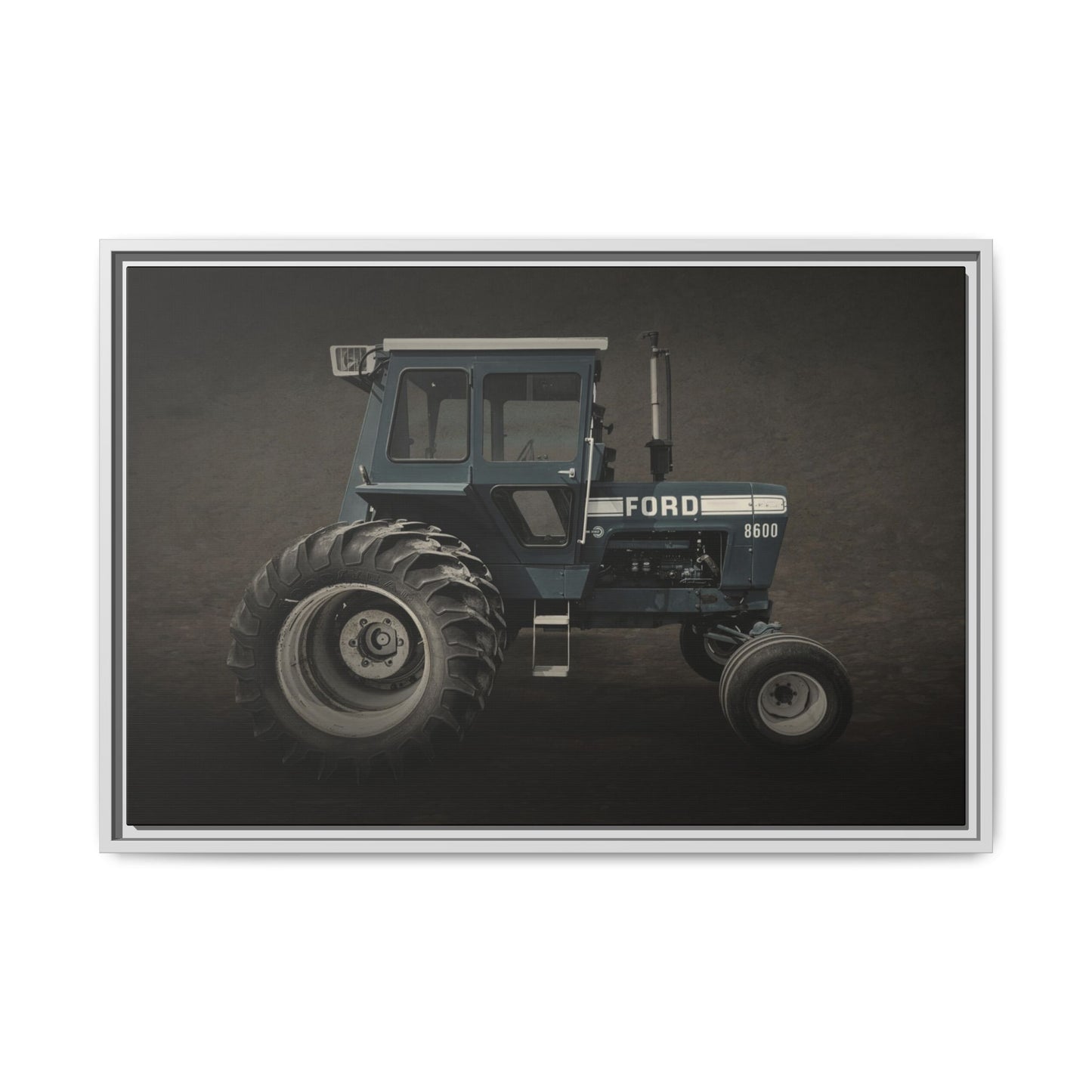 Vintage Ford 8600 Tractor Photo Wall Art on Canvas