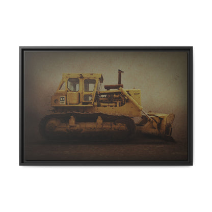 Classic D9H Dozer Photo Wall Art on Framed Canvas | Industrial Artwork