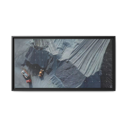 Drone Photo Job Site - Earth Moving - Photo Art on Framed Canvas