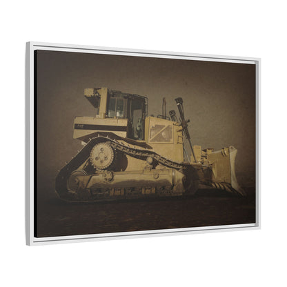 D8 Classic 90's Dozer | Framed Wall Art on Stretched Canvas
