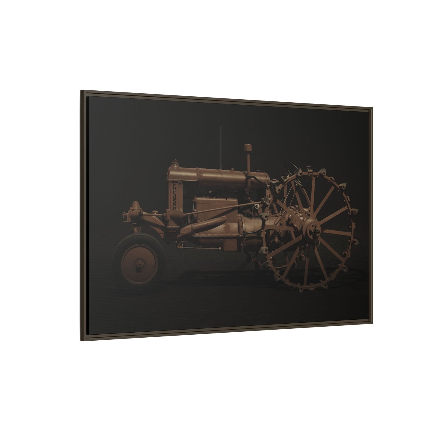 Vintage Ford Fordson Steel Wheel Photo Wall Art on Framed Canvas