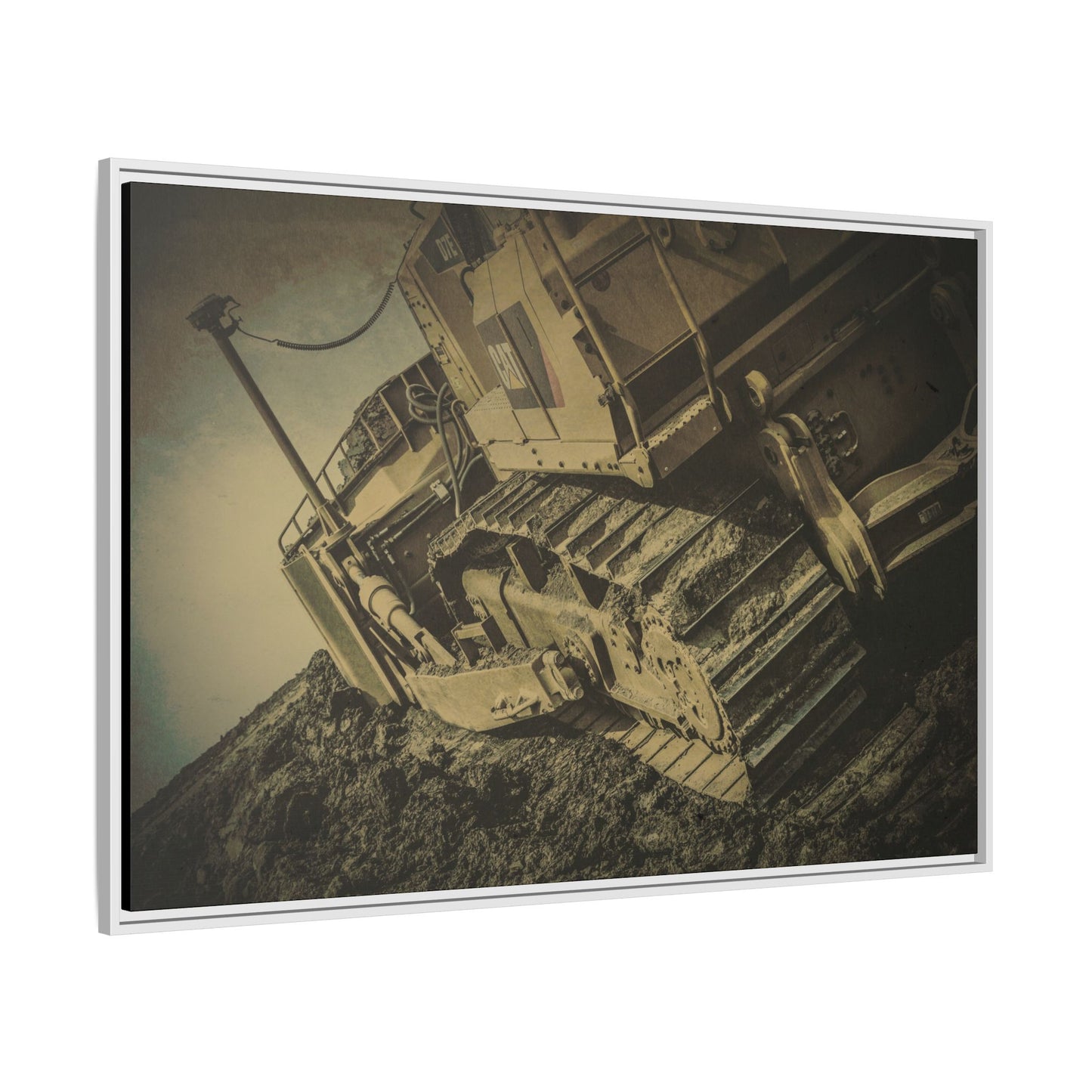 D7E Pushing Incline  | Photo Art on Framed Canvas