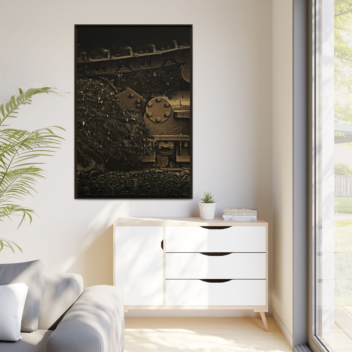 Copy of Dramatic Undercarriage | FRAMED |  Center Panel