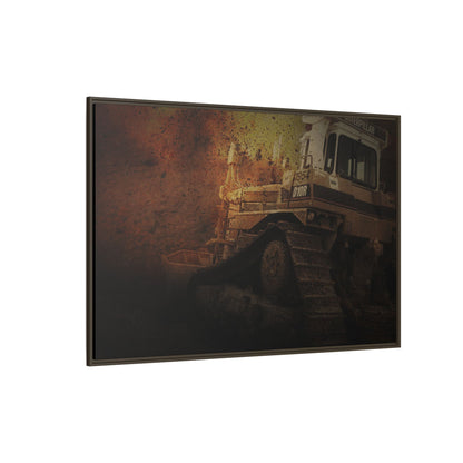D10 Dramatic Dozer | Framed Wall Art on Stretched Canvas