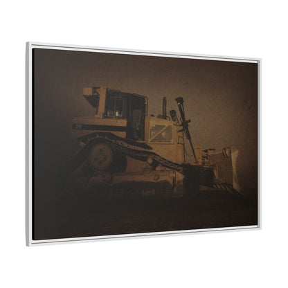 D8 Classic 90's Dozer | Framed Wall Art on Stretched Canvas