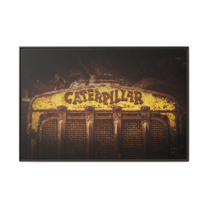 Weathered & Worn Vintage Crawler Grill | Framed Wall Art on Stretched Canvas
