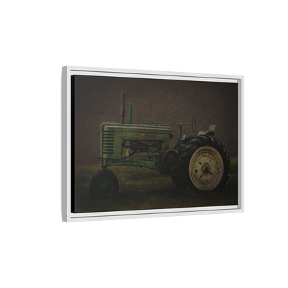 Vintage Weathered John Deere Model G | Framed Wall Art on Stretched Canvas