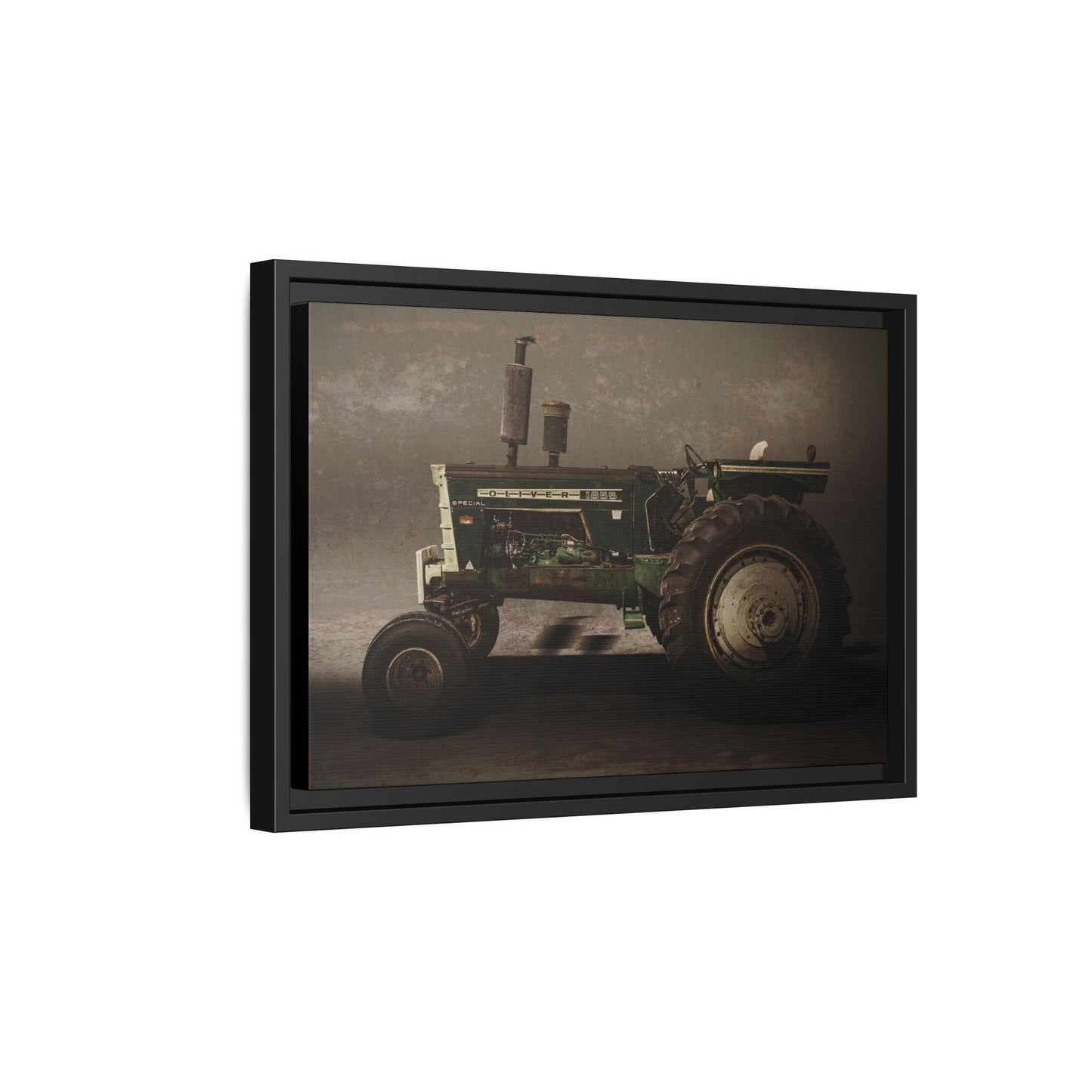 Classic Oliver 1855 Tractor | Framed Wall Art on Stretched Canvas