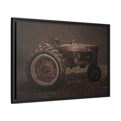 Vintage Farmall M Tractor | Framed Wall Art on Stretched Canvas
