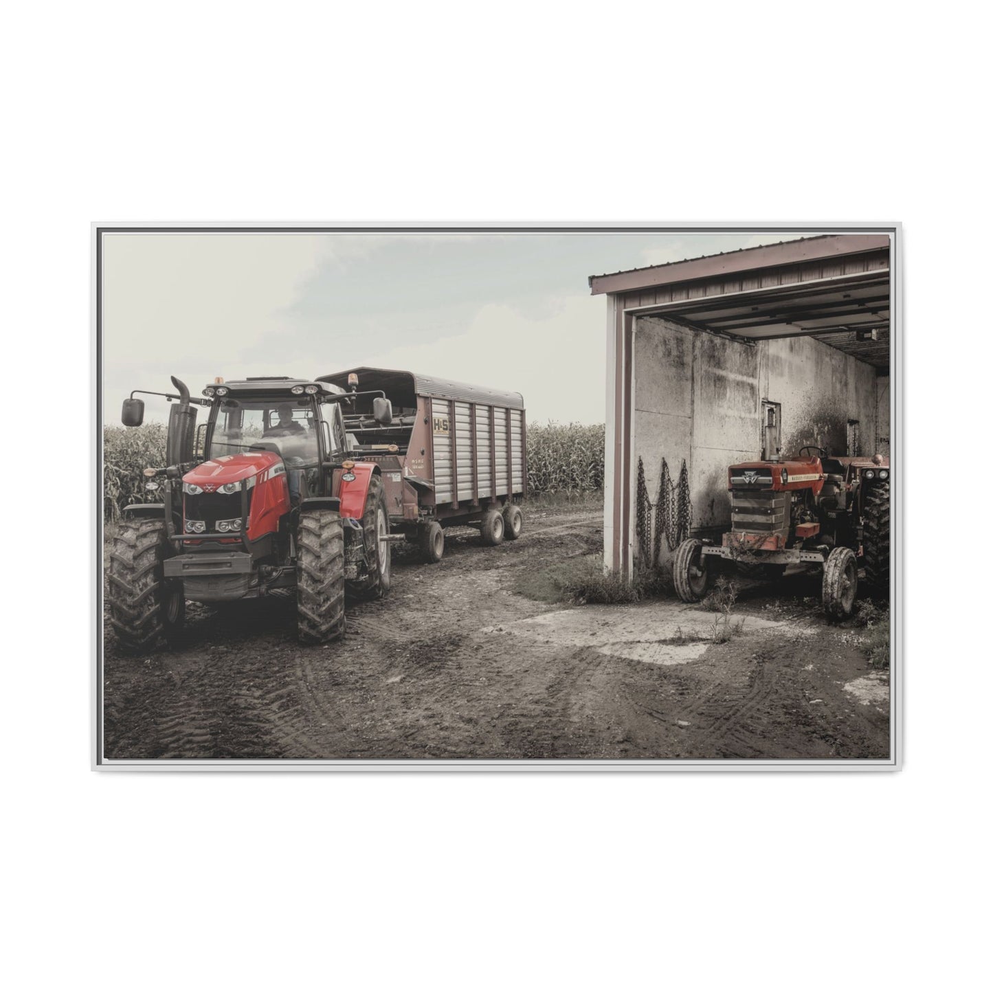 Massey Ferguson Legacy Photo Wall Art on Framed Canvas