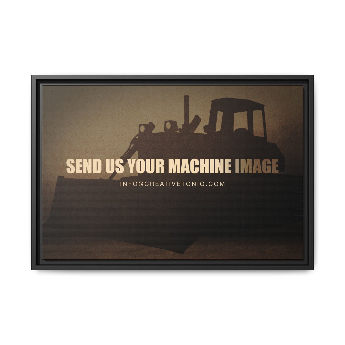 Personalized Machine Art | Framed Photo Wall Art on Canvas