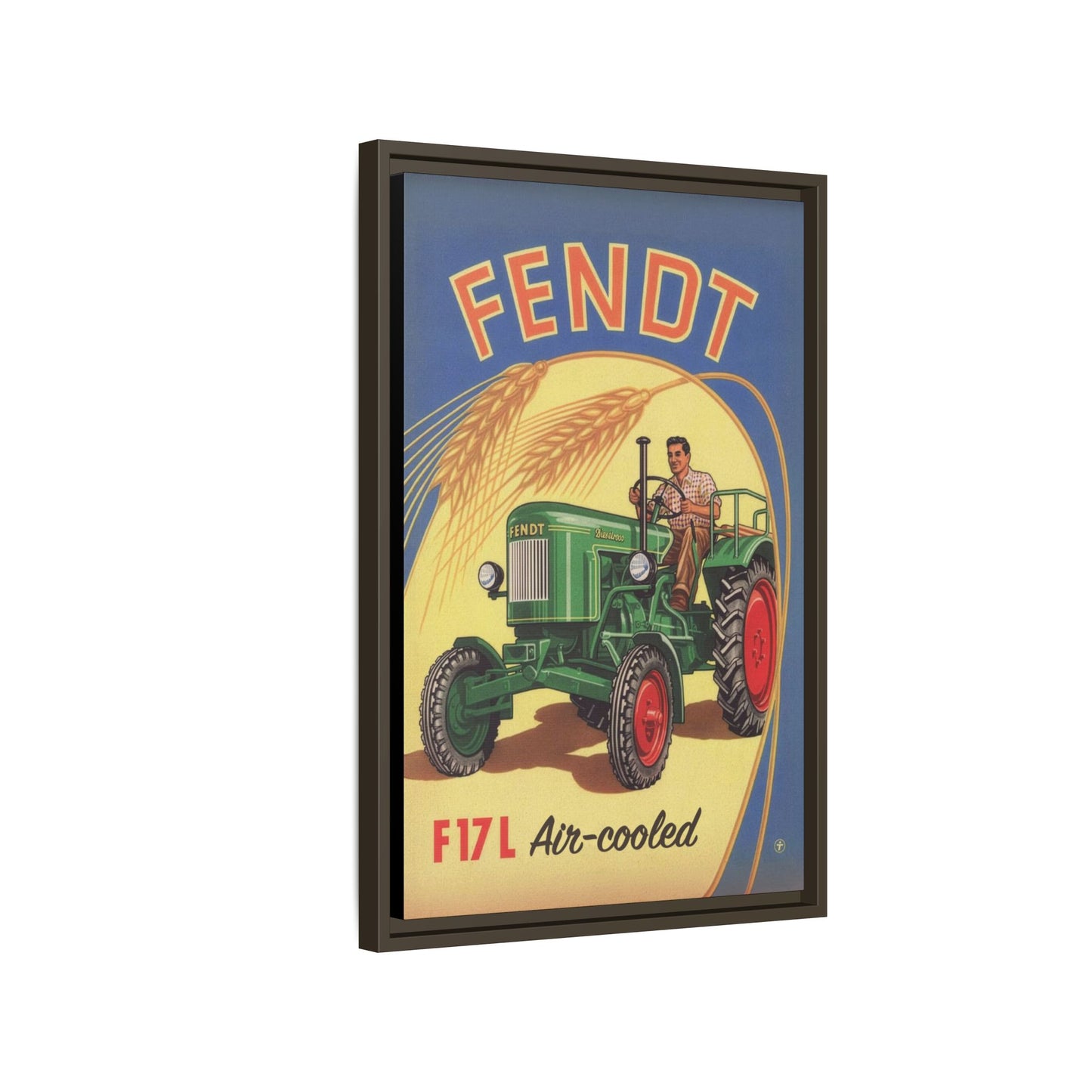 Vintage Fendt 12HP Advertisement | Wall Art on Framed Canvas