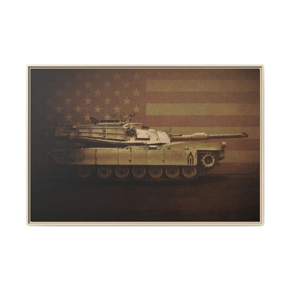 Abrams M1 Tank | Framed Wall Art on Stretched Canvas