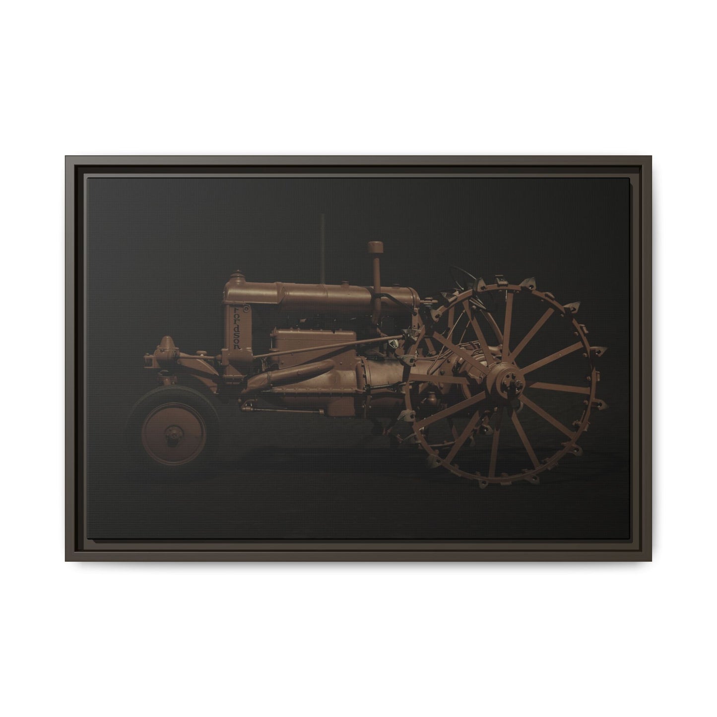 Vintage Ford Fordson Steel Wheel Photo Wall Art on Framed Canvas