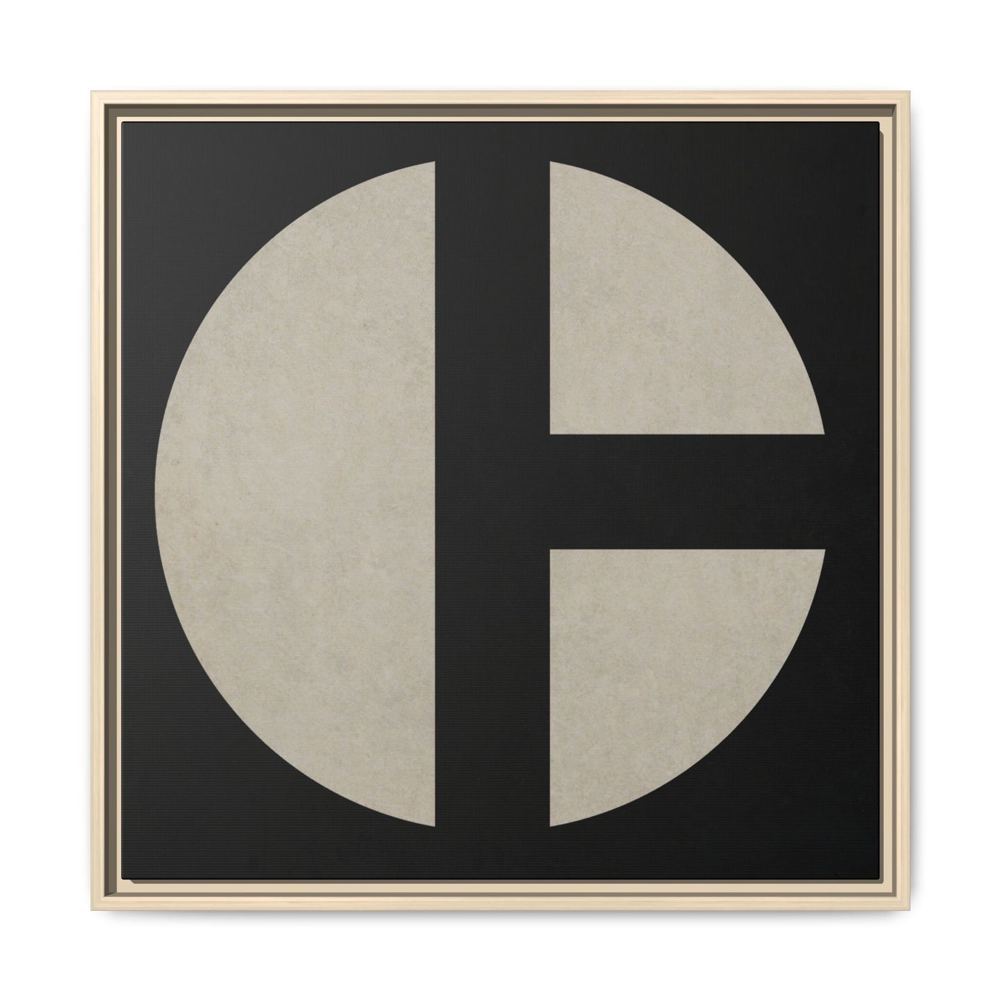 C Moon - CLEAN  | Framed Wall Art on Stretched Canvas