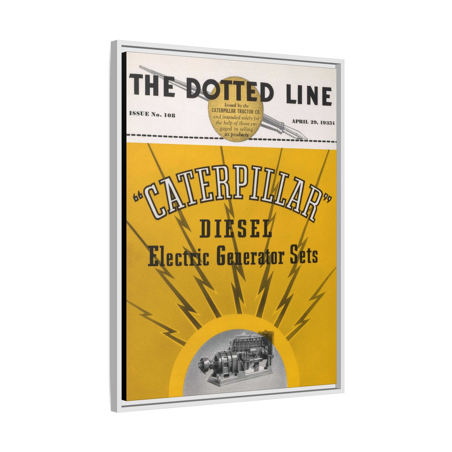 Electric Diesel Generator Sets | Matte Canvas Framed Wall Art