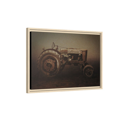Weathered Vintage Farmall Tractor | Framed Wall Art on Stretched Canvas