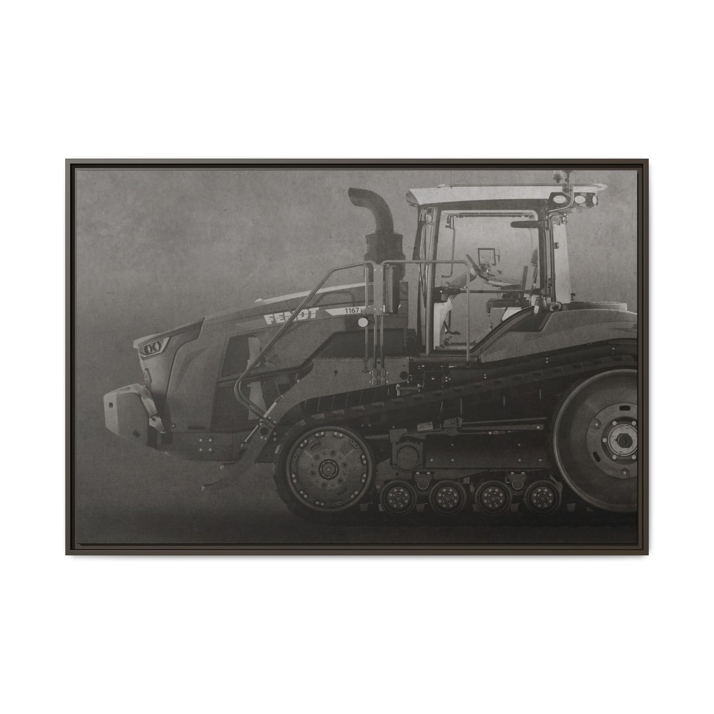 Fendt 110 Track Side View | Framed Photo Wall Art on Canvas