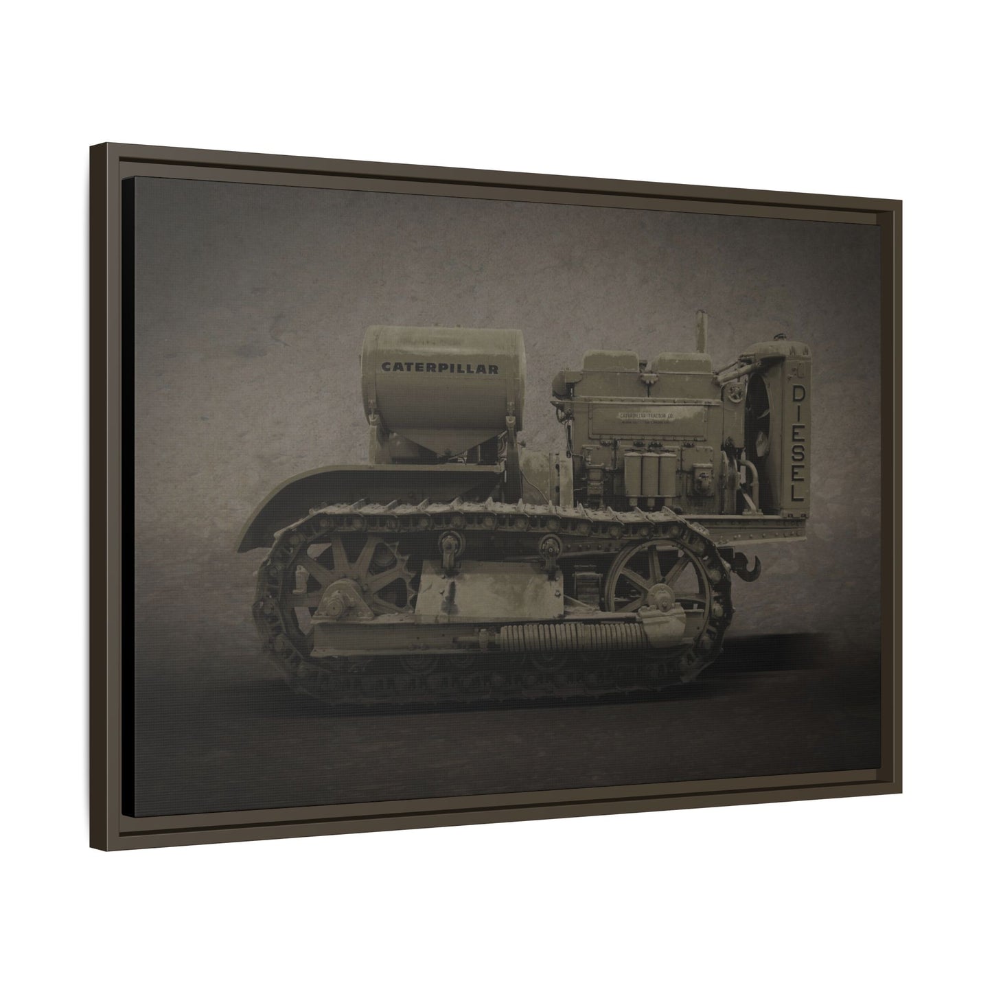 Vintage 60 'Diesel' Crawler | Framed Photo Wall Art on Canvas