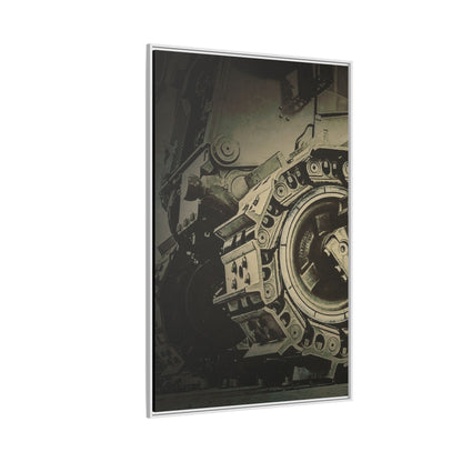 D11 Track Action | Triptych | Left Panel | Framed