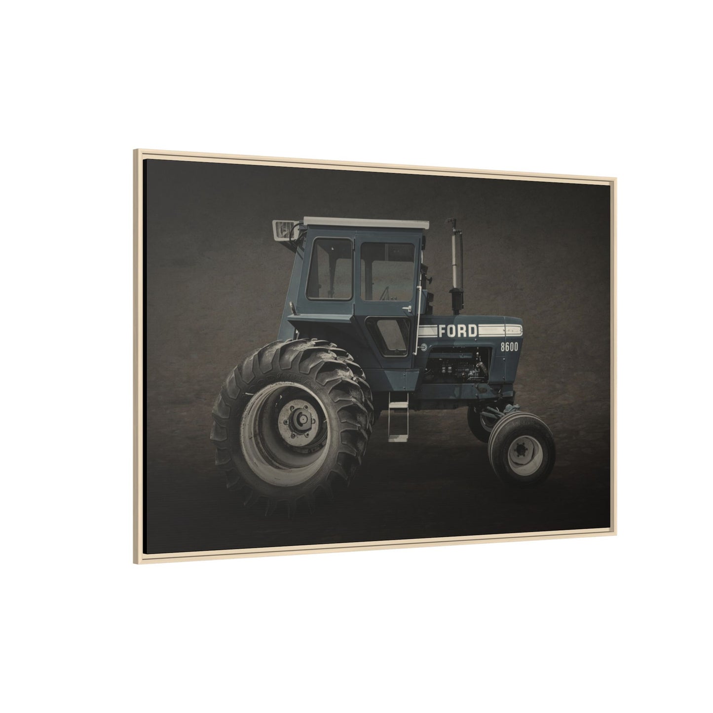 Vintage Ford 8600 Tractor Photo Wall Art on Canvas