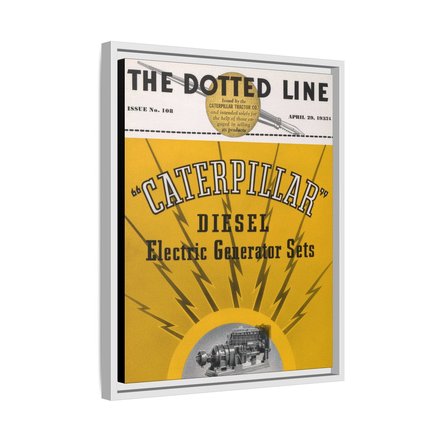 Electric Diesel Generator Sets | Matte Canvas Framed Wall Art