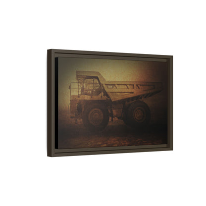 Big Wheel 777 Hauler Framed Wall Art on Stretched Canvas