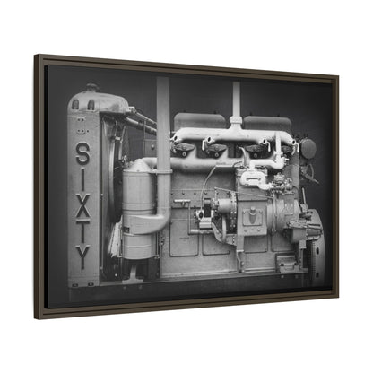 Vintage Caterpillar Power System Sixty Wall Art on Framed Canvas