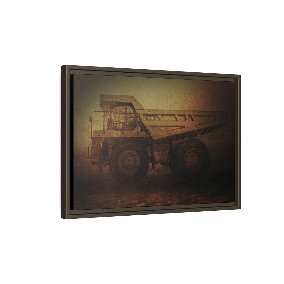 Big Wheel 777 Hauler Framed Wall Art on Stretched Canvas