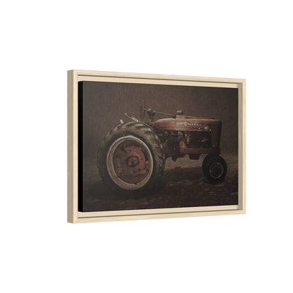 Vintage Farmall M Tractor | Framed Wall Art on Stretched Canvas