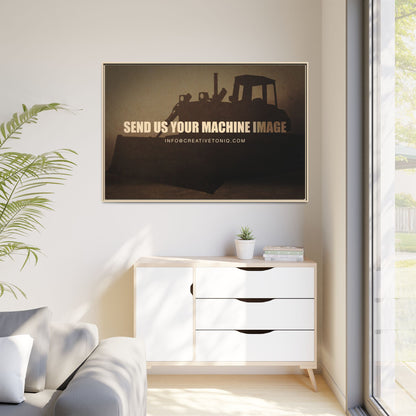Personalized Machine Art | Framed Photo Wall Art on Canvas