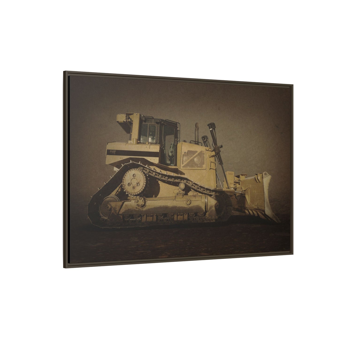 D8 Classic 90's Dozer | Framed Wall Art on Stretched Canvas
